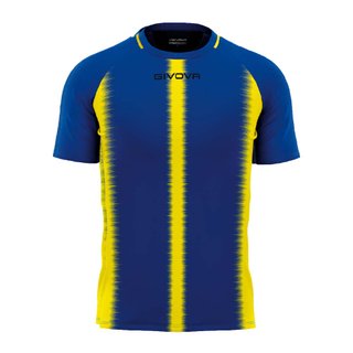 Camiseta deportiva GIVOVA azul y blanca