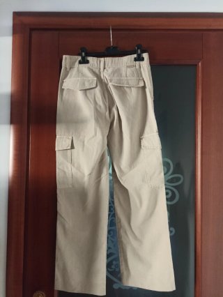 Pantaloni donna tasconi beige