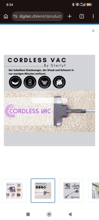 Aspiradora sin cable nueva