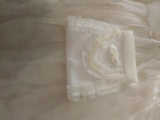 Vestido de comunión blanco con accesorios