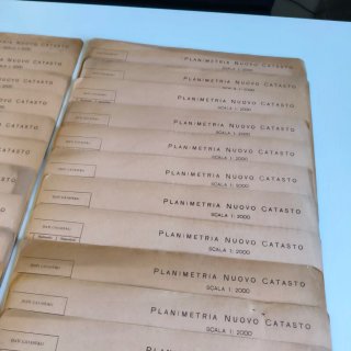Lotto 25 Planimetria Nuovo Catasto Lucca anni 50