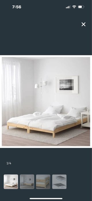 Cama apilable de madera Sin colchones
