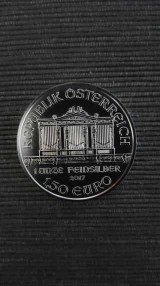 Moneda Plata Filarmónica Viena 1.50 Euro 2017