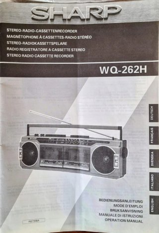 Sharp WQ-262H(R) Radio Cassette Recorder