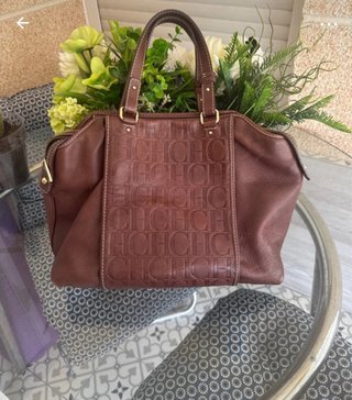 Bolso Carolina Herrera Marrón Piel CH