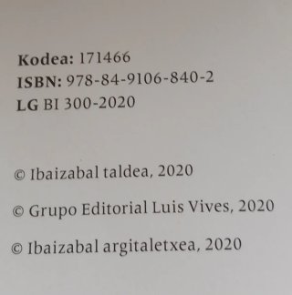 Euskara eta literatura, 1 DBH