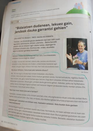 Euskara eta literatura, 1 DBH
