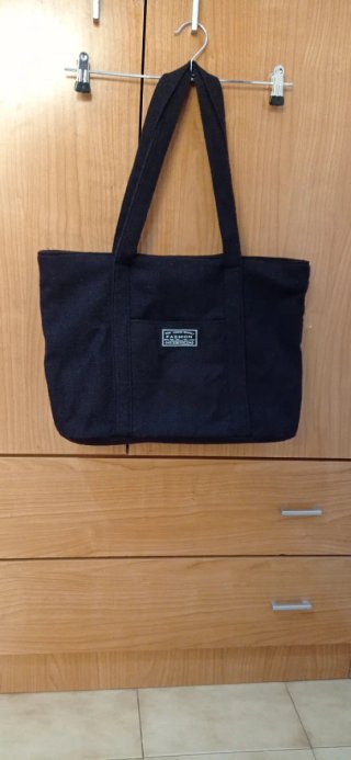 Bolso negro de tela
