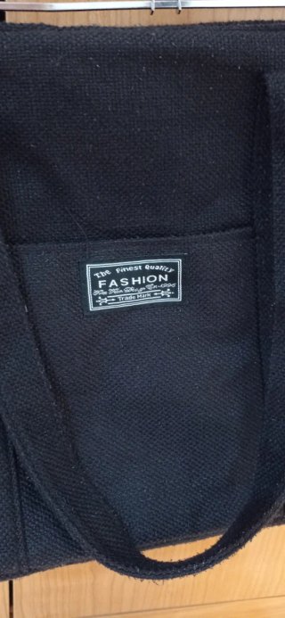 Bolso negro de tela