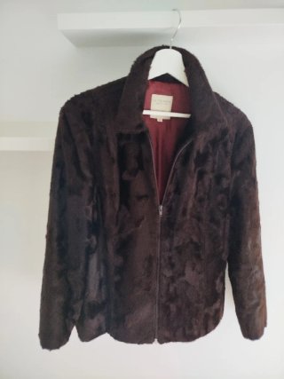Chaqueta pelo sintético A Tempo Marrón
