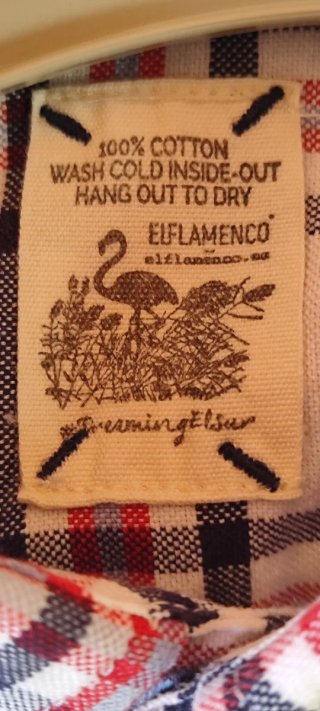 Camisa de hombre de algodón a cuadros