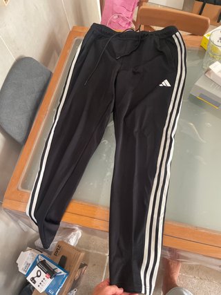 Adidas Sportswear Basic 3 Stripes Tricot chándal Hombre negro, talla L