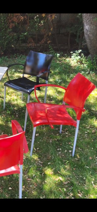 Sillas y mesas eventos.