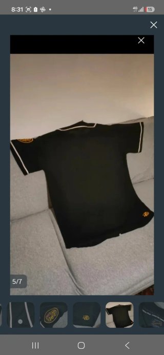 Camiseta Béisbol Caracas Negra
