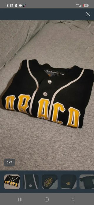 Camiseta Béisbol Caracas Negra