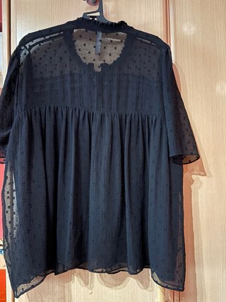 Blusa Negra Transparente