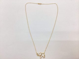 Collar Cadena Oro 18kt Elefante