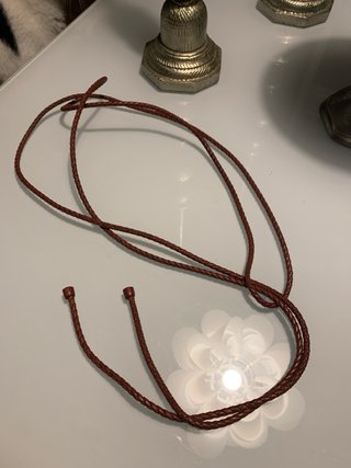 Cinturón trenzado Bottega Veneta marrón