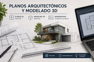 Diseño de planos arquitectónicos y modelado 3D