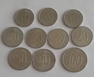 Monete collez. Franchi svizzeri/Dinari Jugoslavi