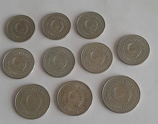 Monete collez. Franchi svizzeri/Dinari Jugoslavi