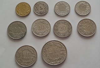 Monete collez. Franchi svizzeri/Dinari Jugoslavi