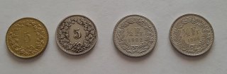 Monete collez. Franchi svizzeri/Dinari Jugoslavi