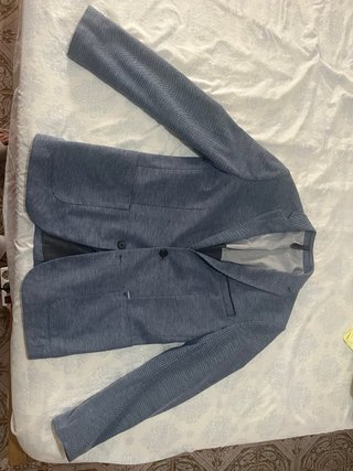 Blazers Zara y Mango Man Azul/Gris y blanco/beige