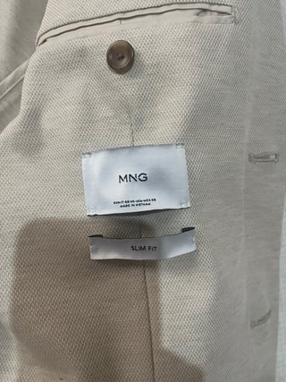 Blazers Zara y Mango Man Azul/Gris y blanco/beige