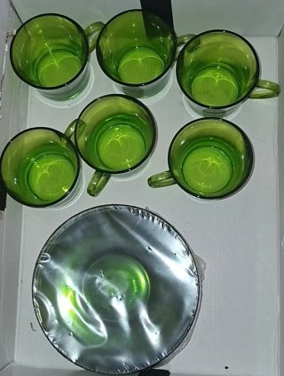 Sin uso. Café. 6 Juegos taza más plato Duralex