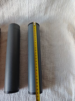 Lote 4 patas cilíndricas metálicas cama muebles