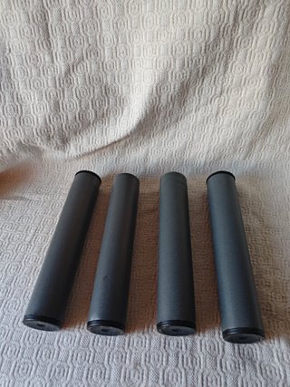 Lote 4 patas cilíndricas metálicas cama muebles