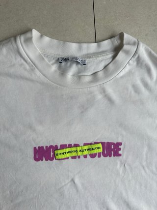 Camiseta Zara Blanca Talla M