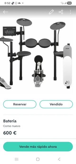 Batería Electrónica Yamaha DTX