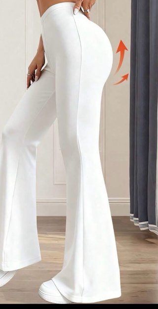 Pantalón ancho blanco