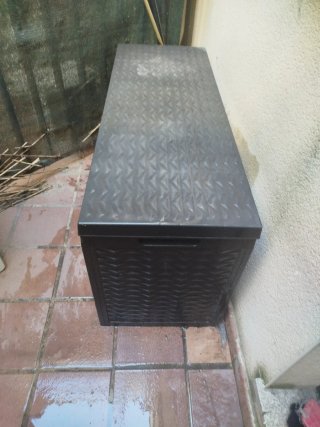 Baúl de jardín negro