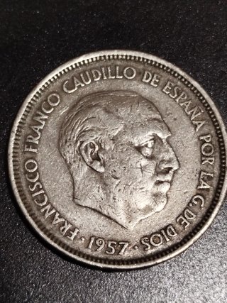 Moneda 25 Pesetas 1957 Estrella 61