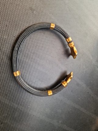 Pulseras pelo elefante y oro