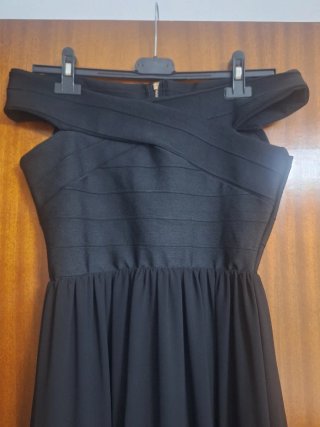 Vestido largo negro
