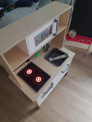 Cocina de juguete con accesorios