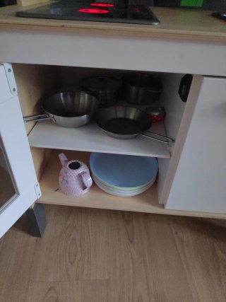 Cocina de juguete con accesorios