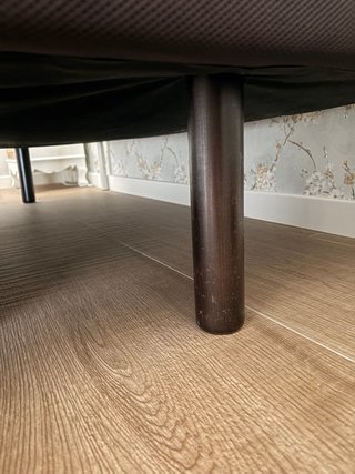 Cama 150cm con somier tapizado y colchón