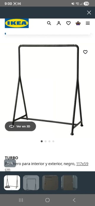Perchero Ikea TURBO con Ruedas Nuevo 50€
