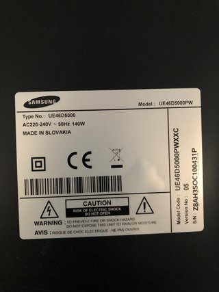 Placa Main Samsung UE46D5000PW