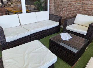 Conjunto de Muebles de Jardín Ratán