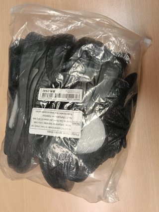 Sandalias cuña punto negras