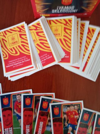 Lote cromos Selección Española Fútbol Panini