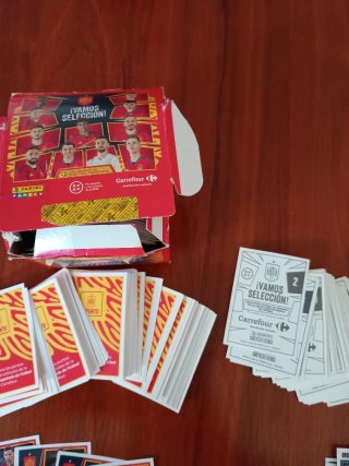 Lote cromos Selección Española Fútbol Panini