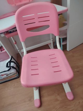 Pupitre infantil rosa regulable