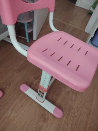 Pupitre infantil rosa regulable